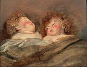 unknow artist Rubens Two Sleeping Children oil painting reproduction
